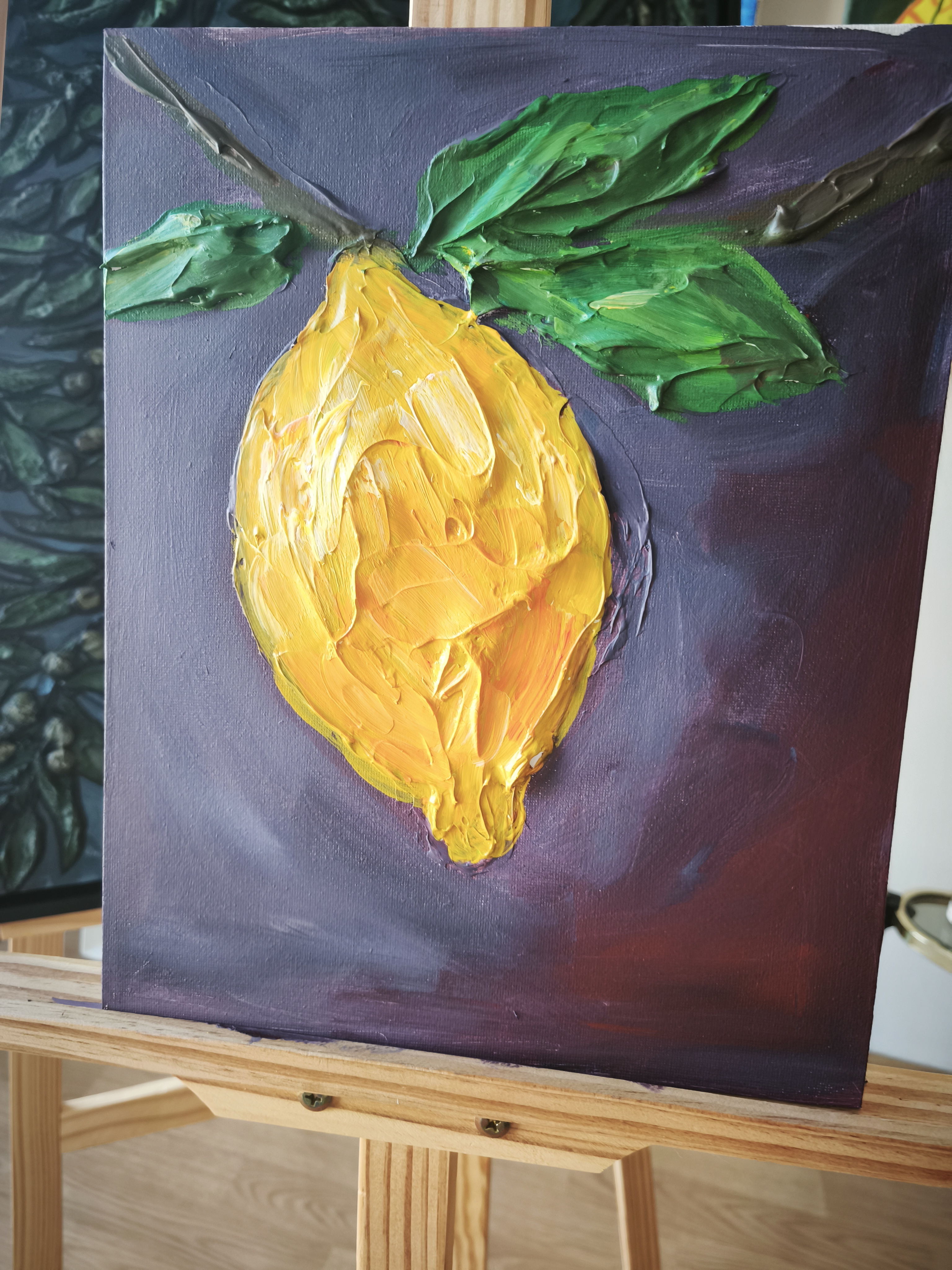 Elsa Hoti lemon painting